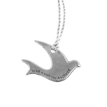 Load image into Gallery viewer, DOVE “WAR IS NOT THE ANSWER” ORNAMENT PACK OF THREE, FCNL PARTNERSHIP