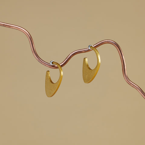 LAOS GOLDEN DOME EARRINGS - NEW