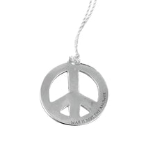 Load image into Gallery viewer, PREORDER: PEACE “WAR IS NOT THE ANSWER” ORNAMENT PACK OF THREE, FCNL PARTNERSHIP