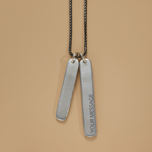 Load image into Gallery viewer, CUSTOM ENGRAVED ID TAG NECKLACE