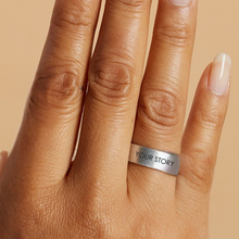 Load image into Gallery viewer, CUSTOM ENGRAVED STORY RING NEW