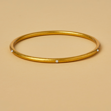 Load image into Gallery viewer, LOVE IS THE BOMB  7 DIAMOND BANGLE