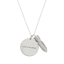 Load image into Gallery viewer, LOVE IS THE BOMB JEWELGRAM NECKLACE