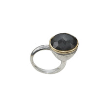 Load image into Gallery viewer, BEATRIX OST BLACK HEMATITE &amp; CRYSTAL RING