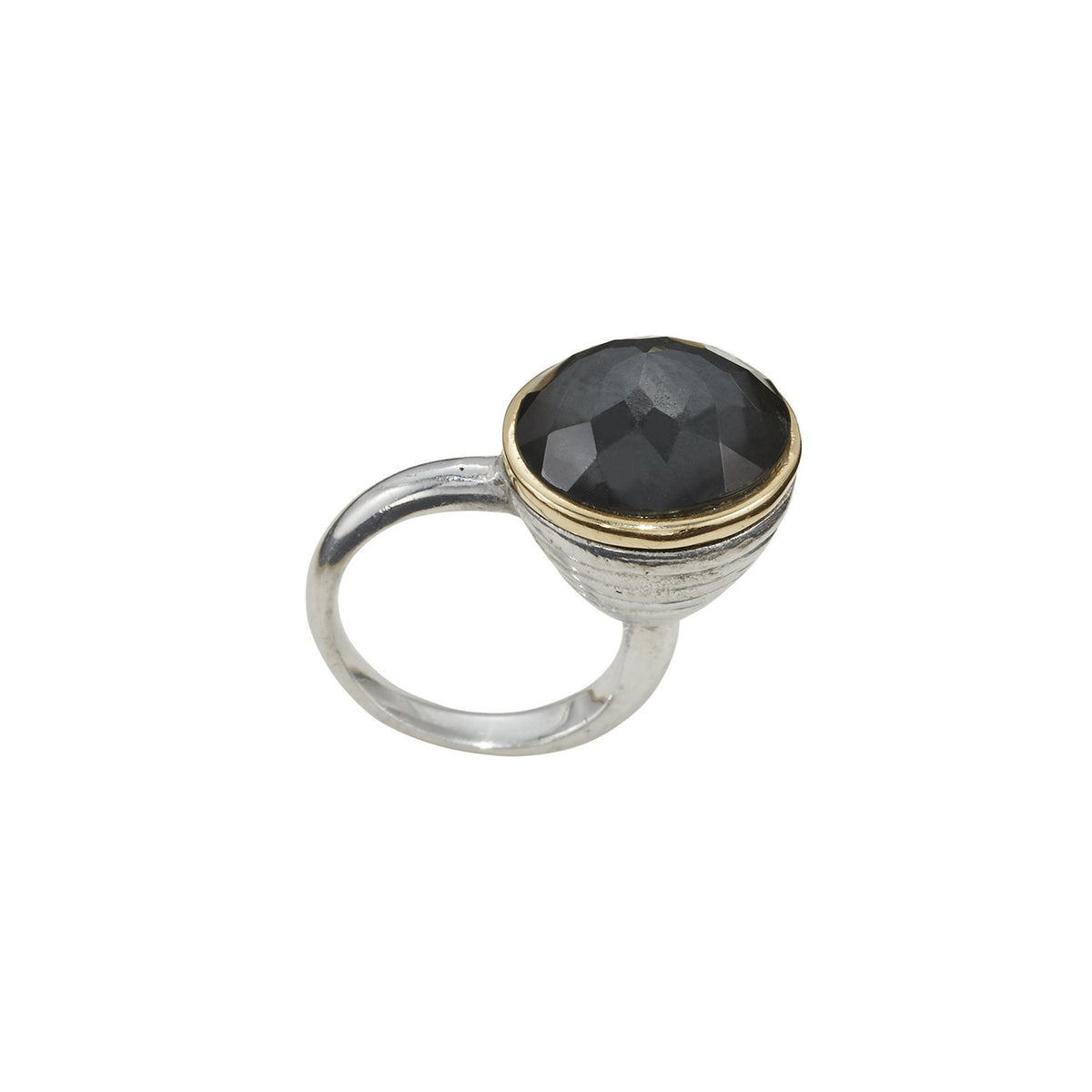BEATRIX OST BLACK HEMATITE & CRYSTAL RING - CUSTOM – ARTICLE22