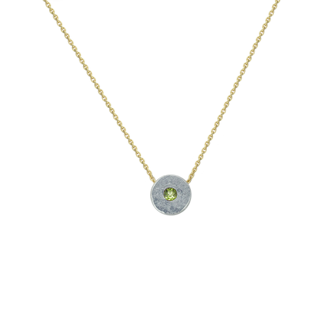 LITTLE BUT FIERCE 14K PERIDOT NECKLACE