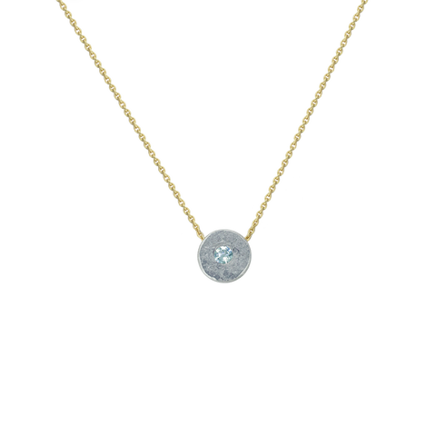 LITTLE BUT FIERCE GEMSTONE NECKLACE - SILVER OR 14K