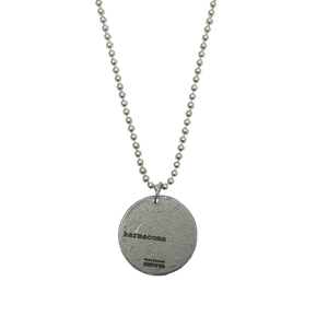 "KARMACOMA" COIN NECKLACE - MASSIVE ATTACK X LEGACY OF WAR COLLABORATION