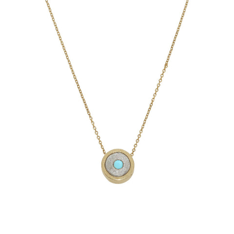 TURQUOISE 14K GOLD NECKLACE