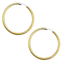 Load image into Gallery viewer, NEW VIRTUOUS CIRCLE GOLD TONE JUMBO HOOP EARRINGS