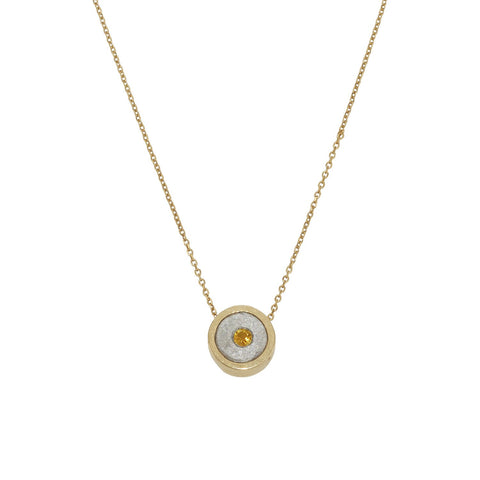 CITRINE 14K GOLD NECKLACE