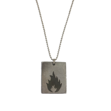 Load image into Gallery viewer, &quot;KARMACOMA&quot; RECTANGLE NECKLACE - MASSIVE ATTACK X LEGACY OF WAR COLLABORATION