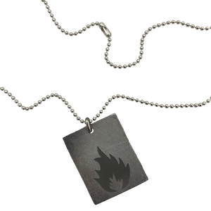 "KARMACOMA" RECTANGLE NECKLACE - MASSIVE ATTACK X LEGACY OF WAR COLLABORATION