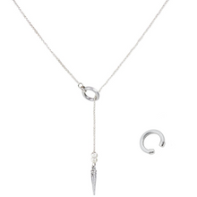 Load image into Gallery viewer, SET - VIRTUOUS CIRCLE LARIAT CHOKER + EAR CUFF (SAVE $35)