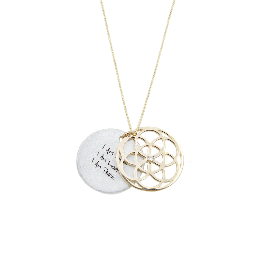 SEED OF LIFE NECKLACE WITH DIAMOND
