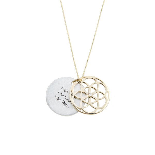 SEED OF LIFE NECKLACE WITH DIAMOND –