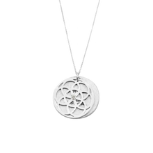 Load image into Gallery viewer, SEED OF LIFE NECKLACE WITH DIAMOND