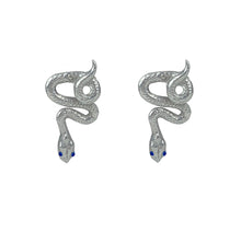 Load image into Gallery viewer, SAPPHIRE SNAKE EARRINGS + BANGLE SET (reg. $360) - ONE AVAILABLE