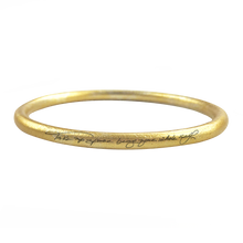Load image into Gallery viewer, &quot;TAKE UP SPACE BEING YOUR WHOLE SELF&quot;  GOLD TONE BANGLE - RYANN RICHARDSON COLLABORATION