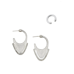 SET - TRIBAL DOME EARRINGS  +  VIRTUOUS CIRCLE EAR CUFF SET (SAVE $35)