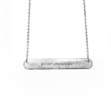 Load image into Gallery viewer, CUSTOM ENGRAVED BAR TAG NECKLACE